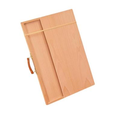 Imagem de rockible Prancheta de desenho com alça Prancheta de arte para desenho e pintura Mesa Cavalete para artistas Designers Madeira Leve Prancheta de pintura, 8k