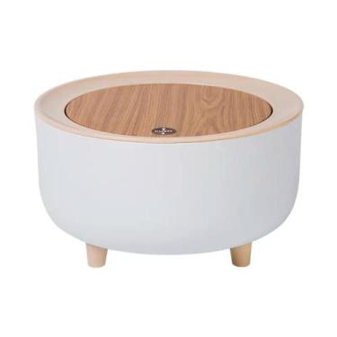 Imagem de Lixeira De Mesa Portátil Retrô 2 Litros C/ Tampa Pia Cozinha - PGB