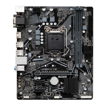 Imagem de Placa Mae Intel Gigabyte H410m H V2 Ddr4 LGA1200 Matx M.2 Nvme Vga Hdmi