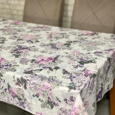 Imagem de Toalha de Mesa Jacquard Floral Estampada Buffet - MUMUDECOR, 1009 ROSA