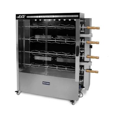 Imagem de Máquina de assar frango a gás 4 Espeto 40Kg - Metvisa - ASER40, 220V