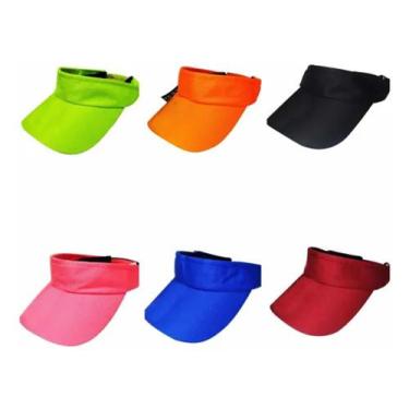 Imagem de Kit 10 Viseira Lisa Unissex Vôlei Praia Treino Atacado