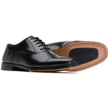 Imagem de Sapato Social Militar Sola de Couro SSCA Preto - Kallucci, 40, Preto