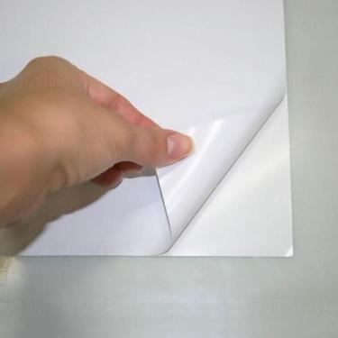 Imagem de Papel Foto Adesivo 115g A4 Glossy Branco Brilhante com 100 folhas - Pr