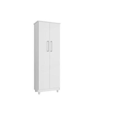 Imagem de Armário Multiuso Nina 4 Prateleiras 2 Portas Rudrack - rud rack, Branc