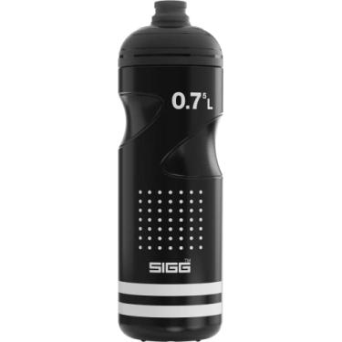Imagem de SIGG Garrafa de água Pulsar Black Bike (0,75 L), garrafa de ciclismo à prova de vazamento, garrafa esportiva super leve e livre de BPA com válvula SureSnap®