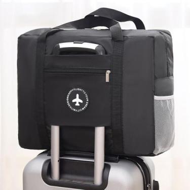 Imagem de Bolsa Mala Para Viagem Dobrável Impermeável Com Grande Capacidade e Al