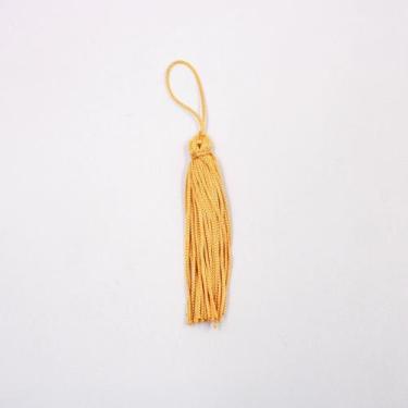 Imagem de Tassel poliester cor amarelo ouro c/10 unidades - CARRETEL