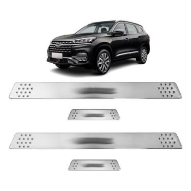 Imagem de Soleira para Porta Lateral Tuning Esportiva para carros 4 Portas (ABS)