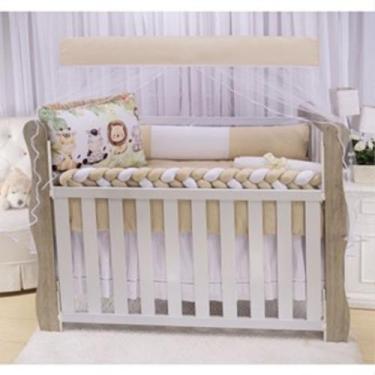 Imagem de Kit De Berço Americano Para Menino Safari Sublimado com 10 Peças Tranç