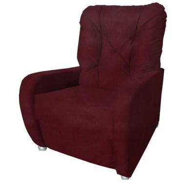 Imagem de ,Poltrona Reclinavel Amamentação Quarto Sala Paris  Bordo  - Beatriz D