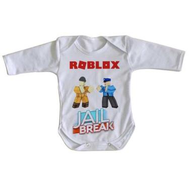 Imagem de body nenê criança roupa bebê manga longa Roblox Jail Break  - Empório 