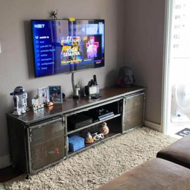 Imagem de Rack Para Tv Staten Island - Estilo Industrial Em Ferro - Seu Bento Mo