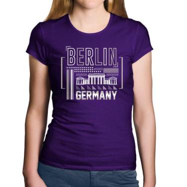 Imagem de Baby Look Algodão Berlim Alemanha - Foca na Moda, Roxo, P