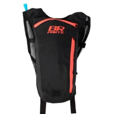 Imagem de Mochila de hidratação br parts classic 2l, Preto, Laranja fluor