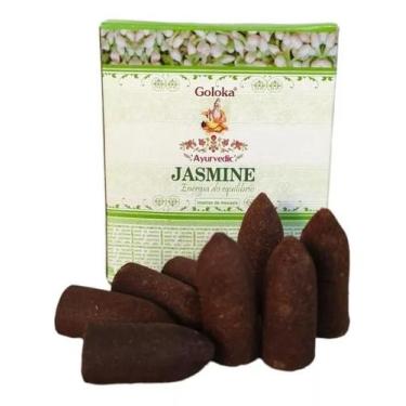 Imagem de Caixa Com 10 Incenso Tipo Cone Galoka Jasmine Energia - Hp Decor