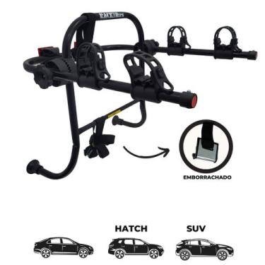 Imagem de 07 - Suporte para bike Transbike 2 bicicletas SAPATINHA PRETO Sedan Ha