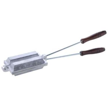 Imagem de Forma Crepeira De Fogão Para Crepe Suiço Alumínio Cabo Madeira - VISIO