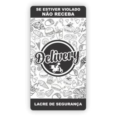 Imagem de Etiqueta Adesiva Delivery Lacre de Segurança 75X40MM - Rolo com 1000 U