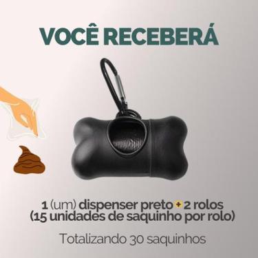 Imagem de Cata Caca Saquinho Saco Pet Refil Higiênico Para Cães Gatos Passeio - 