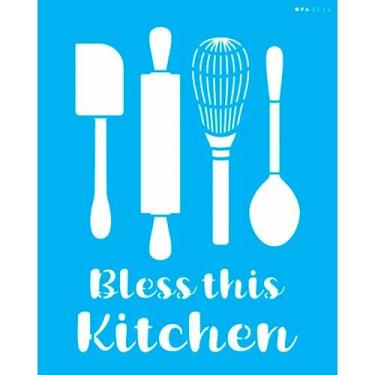 Imagem de Stencil Pintura Culinária Utensilios 3036 20x25 Opa