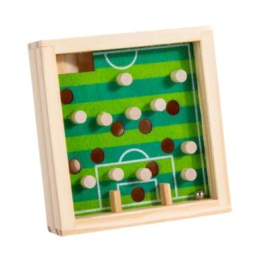Imagem de YIJU Jogo de tabuleiro de labirinto de madeira, brinquedo educacional de equilíbrio, brinquedo montessori, quebra-cabeça para presente de aniversário, Verde