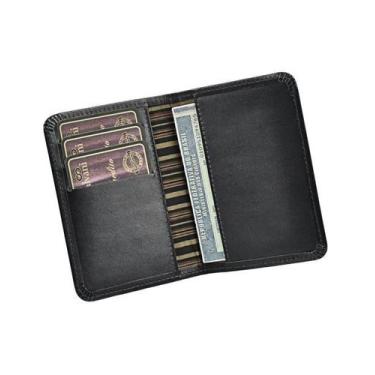 Imagem de Porta Documentos de Veículo TERRER em Couro Galvani, Preto