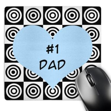 Imagem de 3dRose Mouse pad LLC 20,3 x 20,3 x 0,63 cm, design do pai azul (mp_6145_1)