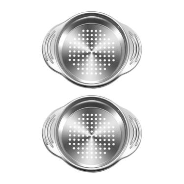 Imagem de ccHuDE 2 coadores de latas de aço inoxidável para vegetais e frutas, peneiras de latas de alimentos, filtros de lata de atum, prensa de atum, peneira, raladores de óleo