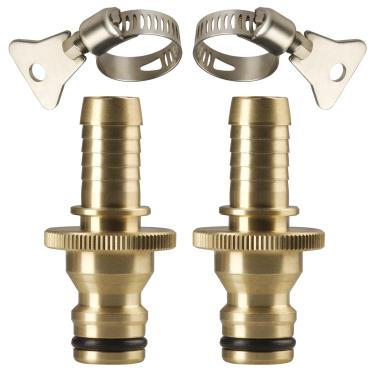 Imagem de GORILLA EASY CONNECT Kit de reparo e emenda de mangueira – Conexão rápida macho com farpa integrada de 1,27 cm. 2 unidades.