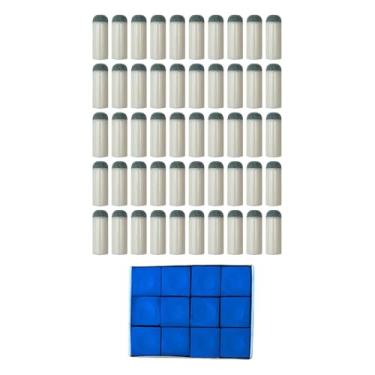 Imagem de rockible Conjunto de 50 Peças para Taco de Bilhar com Giz, 9mm