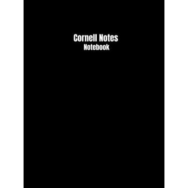 Imagem de Cornell Notes Notebook: Note Taking Notebook (Universal Notes Taking with College Ruled Lines, Index And Table of Content / 125 Pages / 8.25" x 11" Size/Black Cover