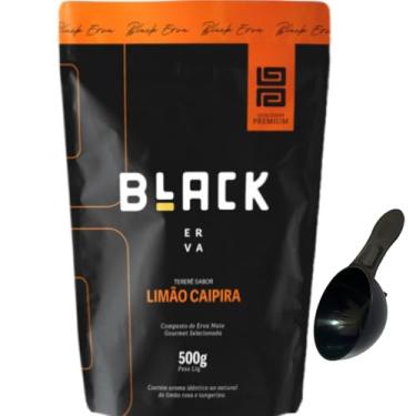 Imagem de Erva Mate Tereré 500g Black Erva Escolha o Sabor + Acompanha Medidor (Colher medidora) (LIMÃO CAIPIRA)