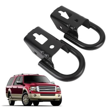 Imagem de 1 par de Suporte de Gancho de Anel D de Gancho de Reboque Dianteiro, Suporte de Gancho de Reboque para Expedição 2007-2015/caminhão 2009-2018, FL3Z-17A954-C