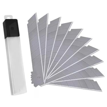 Imagem de Kit De Lâminas Largas Para Estilete Profissional De 18mm Jogo Com 200 Peças Caixa Fechada Revenda Lojista