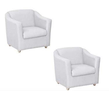 Imagem de Kit 2 Poltronas Bia P/ Sala de Estar Consultório Clinica Hospital Rece