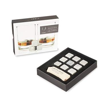 Imagem de Viski Cubos de pedra-sabão Glacier Rocks, pedras de uísque reutilizáveis, cubo de gelo para bourbon, uísque, gin, conhaque, bar doméstico, acessórios para bebidas, conjunto de 9 peças