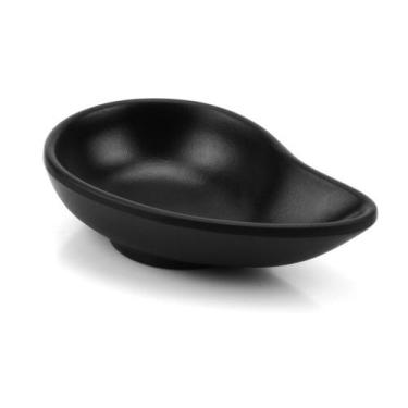 Imagem de Molheira Porta SHOYU Modelo GOTA Black MELAMINA Preto - Gourmet Mix