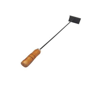 Imagem de Rastelo Limpa Lareiras Churrasqueira Pizza Fogão Forno - INOX LAURINDO