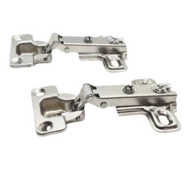 Imagem de Kit 02 Dobradiças Reta Pequena Pressão Caneco 26mm Armários - Sas Plas