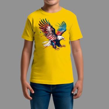 Imagem de Camisetas Infatil Country Casual Moda Country Manga Curta Aguia Cor - 