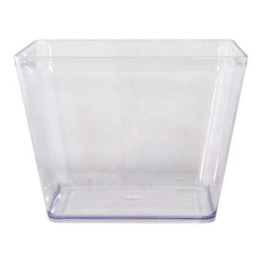 Imagem de KIT 3 Balde de Gelo Quadrado PS 4,5Lts - JRMarketing, Transparente Cri