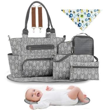 Imagem de Conjunto de 8 Sacos para Fraldas Moclever com Bolsa para Mamadeira