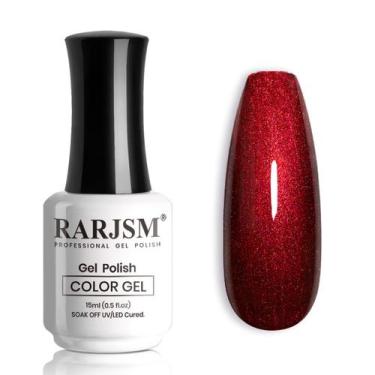Imagem de Verniz Gel Unha RARJSM Camaleão Preto Vermelho - 15ml