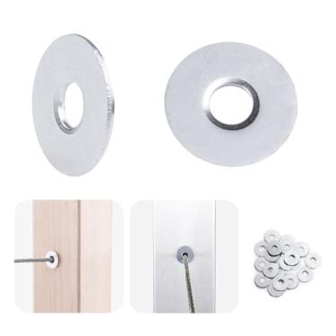 Imagem de Muzata Kit de trilhos de cabo, protetor de capa protetora de ilhós para cabo de aço inoxidável T316 para trilhos de escada CR66, CP2