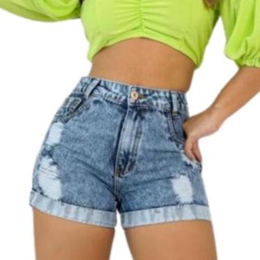 Imagem de  Kit com 4 Bermudas Jeans Femininas Direto da Fábrica - Alumale Jeans,