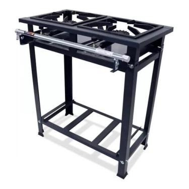 Imagem de Fogão Industrial 2 Bocas Aço Carbono Grelha 30x30 de Ferro Fundido Per