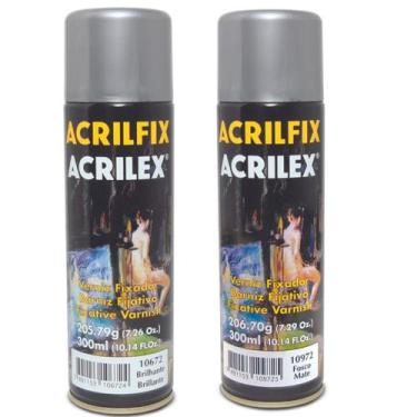 Imagem de Kit 2x acrilfix verniz fosco e brilhante 300ml acrilex