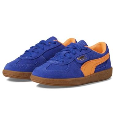 Imagem de PUMA Tênis infantil unissex Palermo (criança pequena), Lápis-lazúli/melão brilhante/chiclete, 15