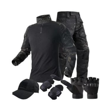 Imagem de Terno Tático Militar de Camuflagem para Paintball, Airsoft e Caça, S, 